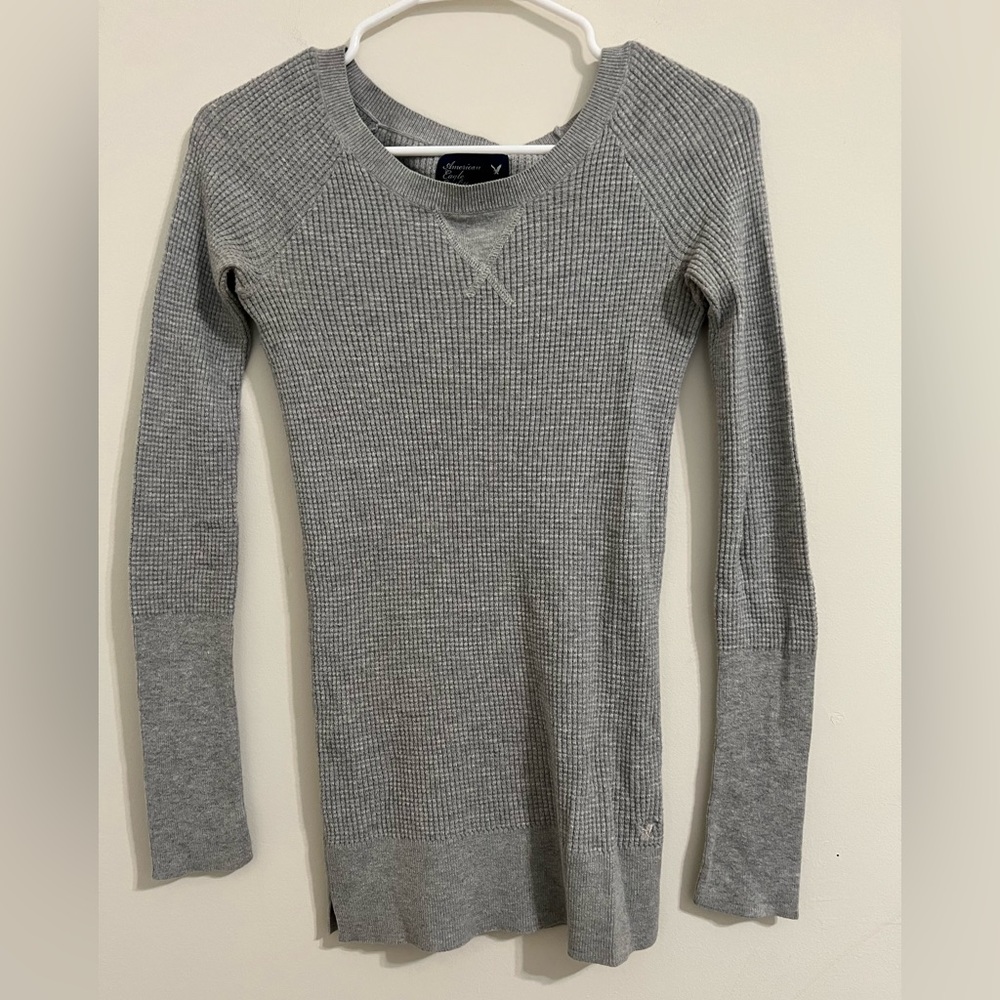 American Eagle waffle knit top. Size S